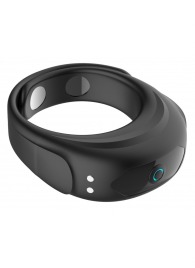 Черное эрекционное виброкольцо на ремешках - Boys of Toys - в Нижнем Тагиле купить с доставкой