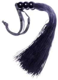 Черная силиконовая плетка - 25,4 см. - Boys of Toys - купить с доставкой в Нижнем Тагиле