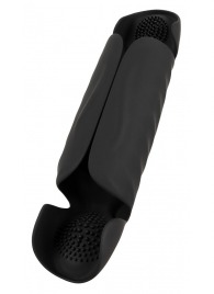 Черный вибромастурбатор с трехточечной стимуляцией Penis Trainer with 3 Point Stimulation - Orion - в Нижнем Тагиле купить с доставкой