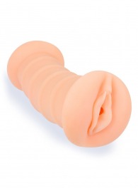 Телесный двусторонний мастурбатор с вибропулей и эрекционными кольцами в комплекте - Sexy Girl - в Нижнем Тагиле купить с доставкой