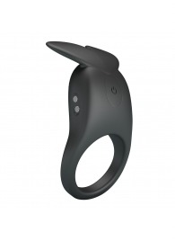 Черное перезаряжаемое виброкольцо Carlton - Baile - в Нижнем Тагиле купить с доставкой