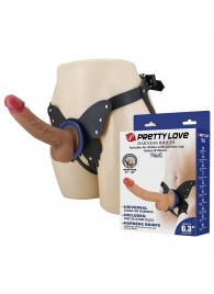 Поясной страпон Wells: трусики в форме бабочки и фаллоимитатор-насадка - Baile - купить с доставкой в Нижнем Тагиле