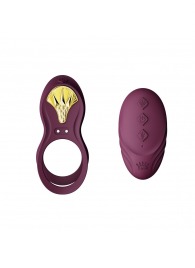 Фиолетовое эрекционное виброкольцо Bayek с пультом ДУ - Zalo - в Нижнем Тагиле купить с доставкой