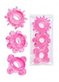 Комплект из 3 розовых эрекционных колец - Erowoman-Eroman - в Нижнем Тагиле купить с доставкой