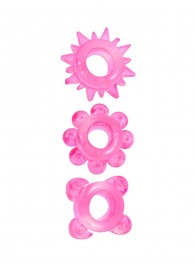 Комплект из 3 розовых эрекционных колец - Erowoman-Eroman - в Нижнем Тагиле купить с доставкой