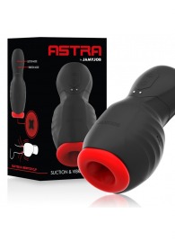Черно-красный мастурбатор с вибрацией и всасыванием - JAMYJOB - в Нижнем Тагиле купить с доставкой