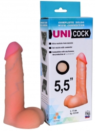 Фаллическая насадка Харнесс UNICOCK 5,5  - 17 см. - LOVETOY (А-Полимер) - купить с доставкой в Нижнем Тагиле