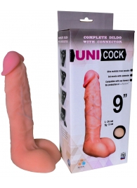 Фаллическая насадка Харнесс UNICOCK 9  - 24 см. - LOVETOY (А-Полимер) - купить с доставкой в Нижнем Тагиле