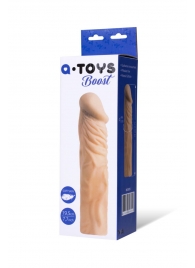 Насадка с ярко выраженной головкой и рельефным стволом - 19 см. - A-toys - в Нижнем Тагиле купить с доставкой
