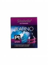 Стимулирующая насадка со спиралью из усиков Platino  Шторм - Sitabella - купить с доставкой в Нижнем Тагиле