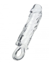 Прозрачная насадка с петлёй для фиксации - 14 см. - ToyFa - в Нижнем Тагиле купить с доставкой