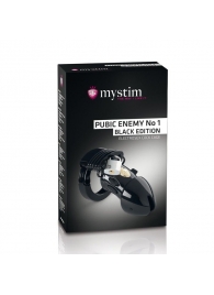Пояс верности с электростимуляцией Mystim Pubic Enemy No1 Black Edition - MyStim - купить с доставкой в Нижнем Тагиле