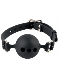 Силиконовый кляп-шар с отверстиями для дыхания Silicone Breathable Ball Gag Small - Pipedream - купить с доставкой в Нижнем Тагиле