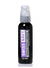 Возбуждающий гель-лубрикант на водной основе Sensual Arousal Lubricant - 59 мл. - Swiss navy - купить с доставкой в Нижнем Тагиле