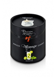 Массажная свеча с ароматом мохито Bougie de Massage Mojito - 80 мл. - Plaisir Secret - купить с доставкой в Нижнем Тагиле