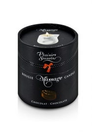 Массажная свеча с ароматом шоколада Bougie de Massage Gourmande Chocolat - 80 мл. - Plaisir Secret - купить с доставкой в Нижнем Тагиле