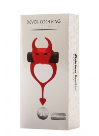Красное эрекционное кольцо в форме дьяволенка DEVOL COCKRING - Adrien Lastic - в Нижнем Тагиле купить с доставкой