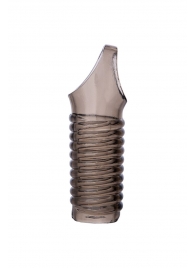 Дымчатая насадка с рёбрышками и подхватом мошонки ToyFa XLover - 12,5 см. - ToyFa - в Нижнем Тагиле купить с доставкой