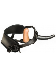 Женский страпон с вагинальной пробкой Woman Strap - 12 см. - LOVETOY (А-Полимер) - купить с доставкой в Нижнем Тагиле