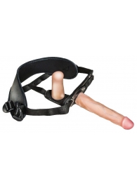 Женский страпон с вагинальной пробкой Woman Strap - 18 см. - LOVETOY (А-Полимер) - купить с доставкой в Нижнем Тагиле