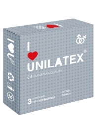 Презервативы с точками Unilatex Dotted - 3 шт. - Unilatex - купить с доставкой в Нижнем Тагиле
