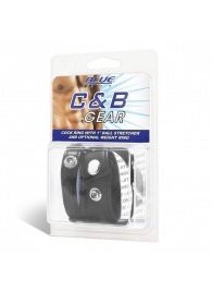 Утяжка для мошонки и пениса Cock Ring With 1  Ball Stretcher And Optional Weight Ring - BlueLine - купить с доставкой в Нижнем Тагиле