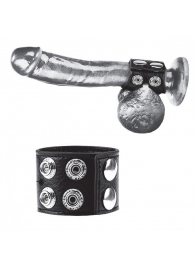 Ремень на член и мошонку 1.5  Cock Ring With Ball Strap - BlueLine - купить с доставкой в Нижнем Тагиле