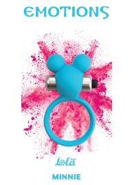 Голубое эрекционное виброколечко Emotions Minnie Breeze - Lola Games - в Нижнем Тагиле купить с доставкой