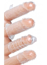 Набор из 4 насадок на член Pleasured Penis Enhancement Sleeve 4 Pack - XR Brands - в Нижнем Тагиле купить с доставкой
