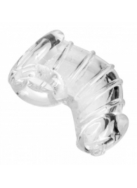 Насадка для ограничения эрекции Detained Soft Body Chastity Cage - XR Brands - купить с доставкой в Нижнем Тагиле