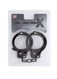 Чёрные наручники из листового металла BONDX METAL CUFFS BLACK - Dream Toys - купить с доставкой в Нижнем Тагиле