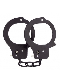 Чёрные наручники из листового металла BONDX METAL CUFFS BLACK - Dream Toys - купить с доставкой в Нижнем Тагиле