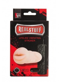 Мастурбатор-ротик с вибрацией REALSTUFF VIBRATING MASTURBATOR MOUTH - Dream Toys - в Нижнем Тагиле купить с доставкой