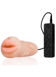 Мастурбатор-ротик с вибрацией REALSTUFF VIBRATING MASTURBATOR MOUTH - Dream Toys - в Нижнем Тагиле купить с доставкой
