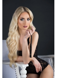 Чёрная мини-плеть из резины Rubber Mini Whip - 22 см. - Blush Novelties - купить с доставкой в Нижнем Тагиле