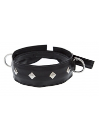 Полиуретановый ошейник с пуклями и D-кольцами Collar with Studs - Blush Novelties - купить с доставкой в Нижнем Тагиле