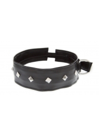 Полиуретановый ошейник с пуклями Collar with Studs - Blush Novelties - купить с доставкой в Нижнем Тагиле