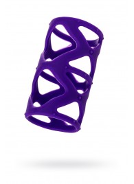 Фиолетовая насадка-сетка на пенис - 7,5 см. - A-toys - в Нижнем Тагиле купить с доставкой