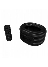 Чёрное эрекционное виброкольцо Stretch - Bathmate - в Нижнем Тагиле купить с доставкой