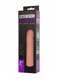 Насадка-удлинитель Extension sleeve телесного цвета - 18,5 см. - Sitabella - в Нижнем Тагиле купить с доставкой