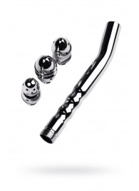 Металлический анальный душ с тремя насадками - ToyFa - купить с доставкой в Нижнем Тагиле