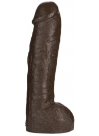 Большая насадка для трусиков Vac-U-Lock Realistic Hung - 31,7 см. - Doc Johnson - купить с доставкой в Нижнем Тагиле