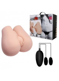 Реалистичный мастурбатор с вибрацией и двумя тоннелями - вагиной и анусом - Baile - в Нижнем Тагиле купить с доставкой