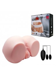 Телесный мастурбатор с двумя любовными тоннелями и вибрацией - Baile - в Нижнем Тагиле купить с доставкой