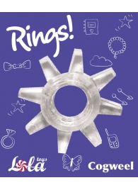 Прозрачное эрекционное кольцо Rings Cogweel - Lola Games - в Нижнем Тагиле купить с доставкой