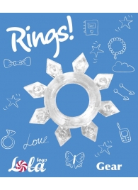 Прозрачное эрекционное кольцо Rings Gear - Lola Games - в Нижнем Тагиле купить с доставкой