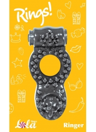Чёрное эрекционное кольцо Rings Ringer - Lola Games - в Нижнем Тагиле купить с доставкой