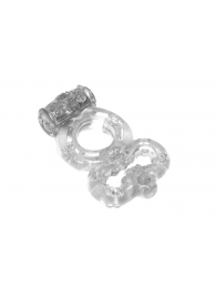 Прозрачное эрекционное кольцо Rings Treadle с подхватом - Lola Games - в Нижнем Тагиле купить с доставкой