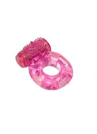 Розовое эрекционное кольцо с вибрацией Rings Axle-pin - Lola Games - в Нижнем Тагиле купить с доставкой