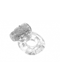 Прозрачное эрекционное кольцо с вибрацией Rings Axle-pin - Lola Games - в Нижнем Тагиле купить с доставкой